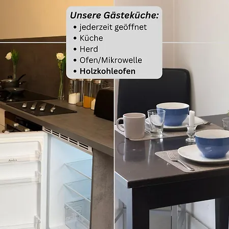 Ruehen, 24 Stunden Check In, Kueche, Kostenfreie Parkplaetze Otel 2*